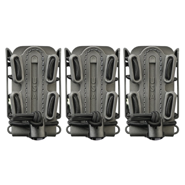 G-Code Pistol Soft Shell Scorpion Mag Carrier w/ P1/P2/P3 Molle and Belt Mounts Pack of 3 Ambidextrious Grey Frame/Grey Shell Short SS-P2-3PK-123-GYGY