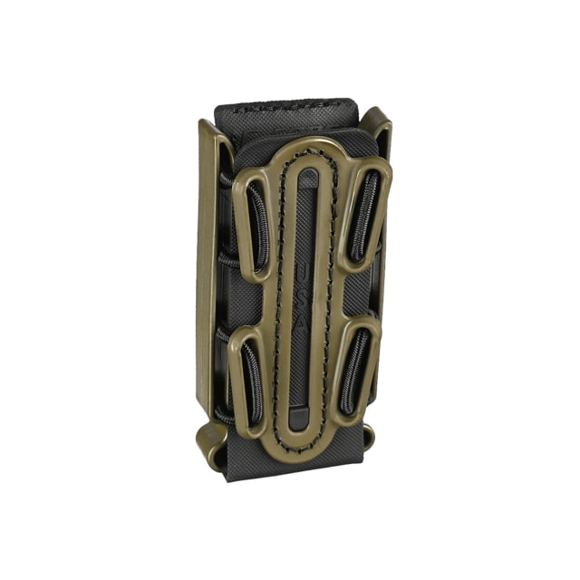 G-Code Pistol Soft Shell Scorpion Tall Mag Carrier w/ P1/P2/P3 Molle and Belt Mounts Ambidextrious OD Green Frame/Black Shell Tall