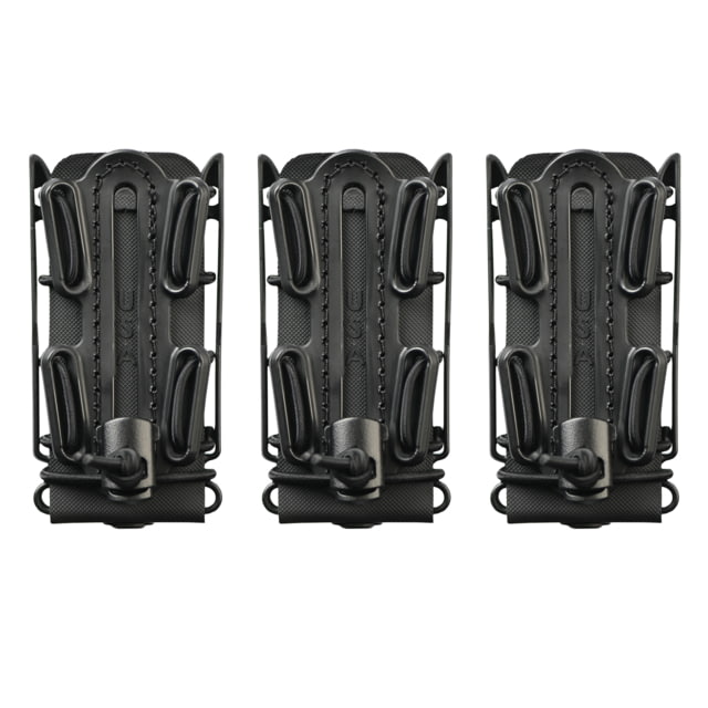 G-Code Pistop Soft Shell Scorpion Tall Mag Carrier w/ P1/P2/P3 Molle and Belt Mounts Pack of 3 Ambidextrious Black Frame/Black Shell Tall - G-Code