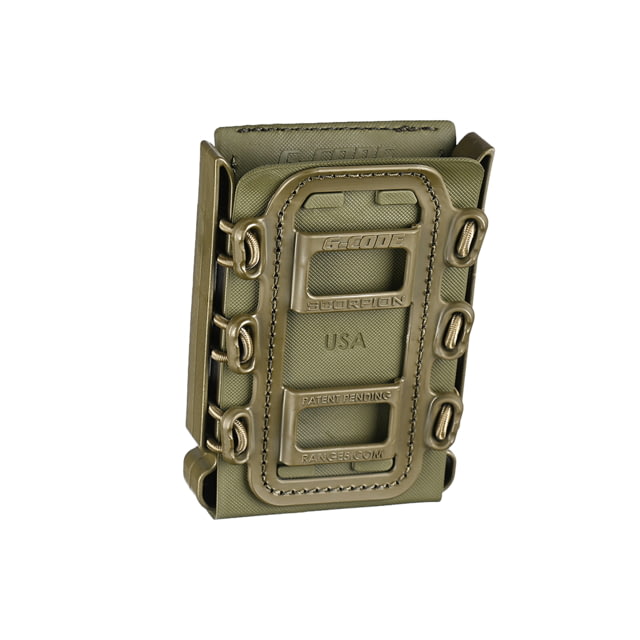 G-Code Rifle Soft Shell Scorpion Mag Carrier w/ R1/R2/R3 Molle and Belt Mounts OD Green Frame/OD Green Shell Rifle
