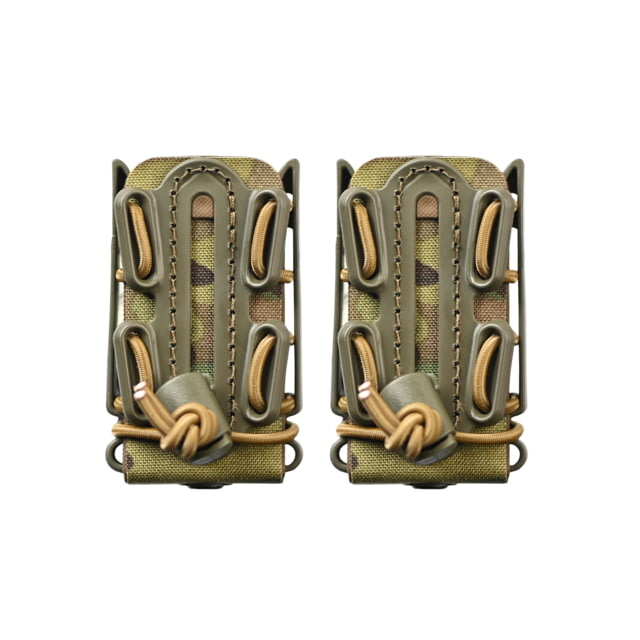 G-Code Soft Shell Scorpion Pistol Magazine Carrier Pack of 2 Short P1/P2/P3 Molle and Belt Mounts Ambidextrious Green On Multicam Green Green - G-Code