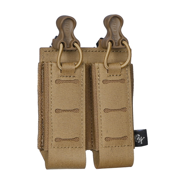 G-Code SYNC PM-D Double Pistol Magazine Carrier w/ P1/P3 Molle and Belt Mounts Tan SYN-PDM-13-TN