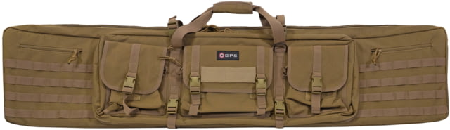 GPS Double Rifle Case Flat Dark Earth 600D Polyester 55 L X 1 DRC55-FDE