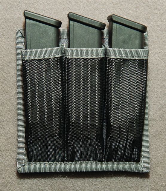 USED GPS Tactical Magazine Holder w/ Velcro Back - Holds 3 GPS-205CL3 - Gps