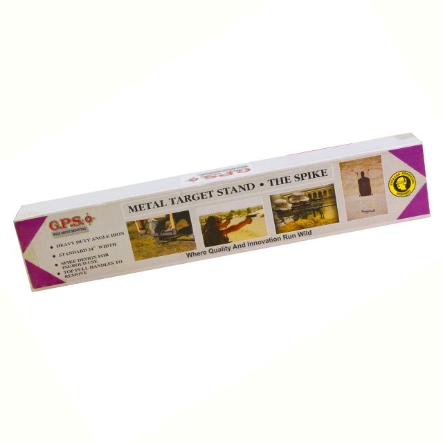 GPS Metal Target Stand w/Spike Stability Support Holds 24 inch Targets Gray - Gps