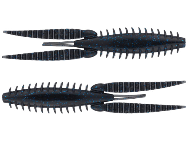 G-Ratt Baits Dixe Flip Soft Bait 3in 8pk Black N' Blue Flake