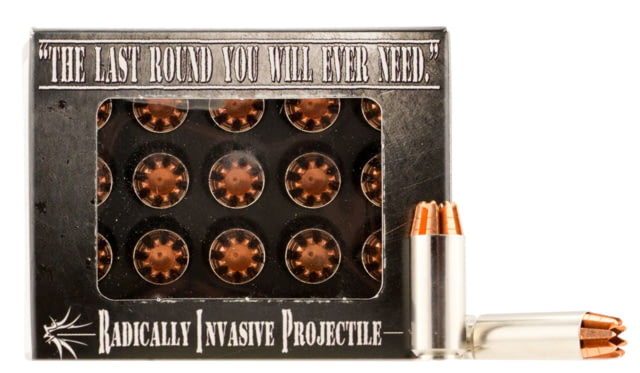 Research Ammunitions R.I.P. 10mm Auto 115 Grain Hollow Point Brass Cased Pistol 20 Rounds RIP 10MM Ammo