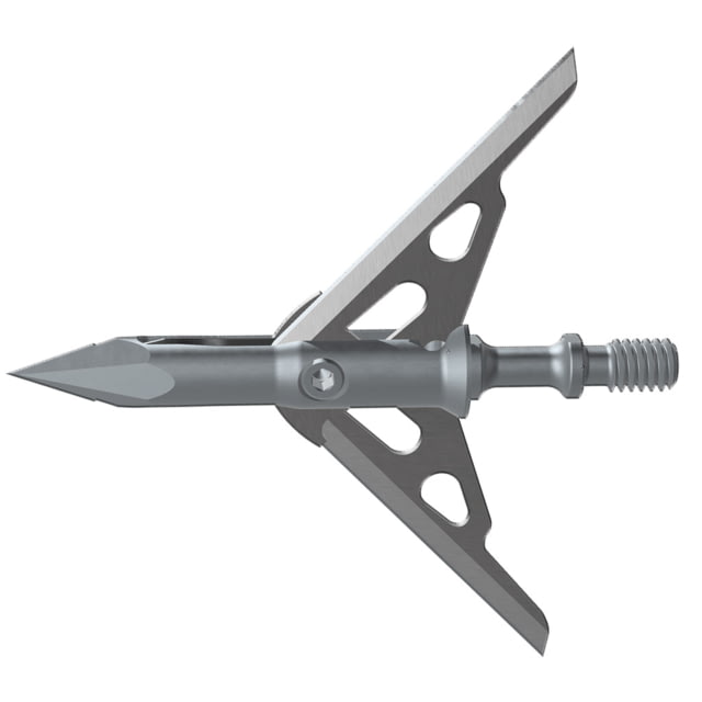 G5 Outdoors 2-Blade Expandable 100 Grain Ironhawk Broadhead 2in Cut 3 Pack Grey