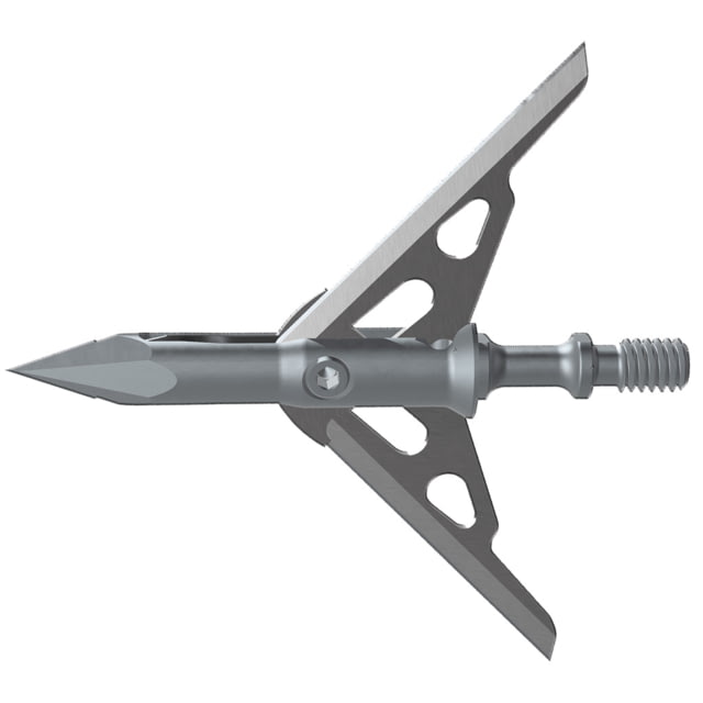 G5 Outdoors 2-Blade Expandable 125 Grain Ironhawk Broadhead 2in Cut 3 Pack Grey
