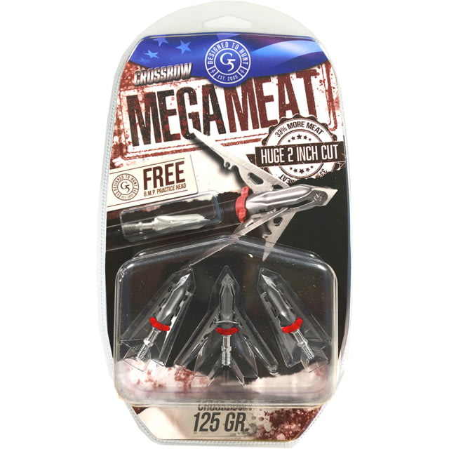 G5 Outdoors G5 Mega Meat Crossbow Broadheads Stainless 125 gr.