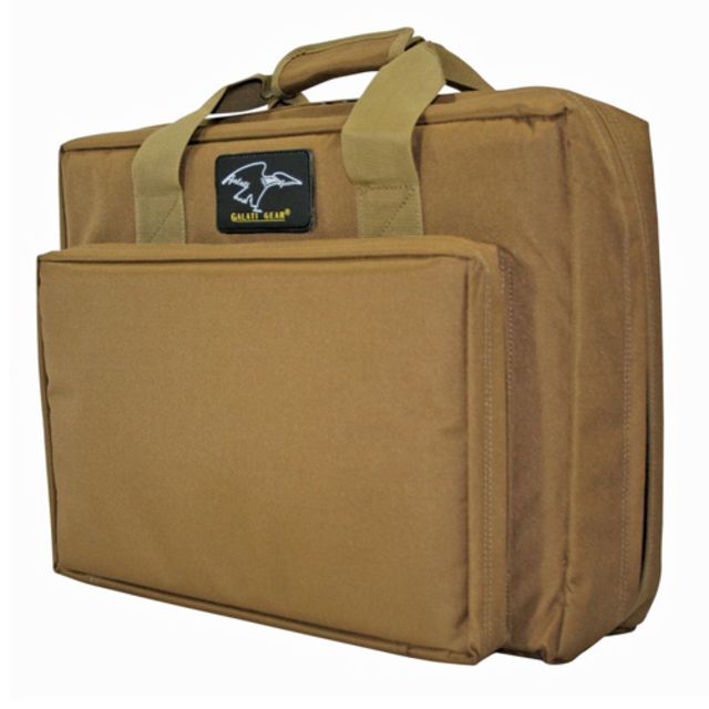 Galati Gear 16in Double Discreet Square Rifle Case Coyote Brown - Galati Gear
