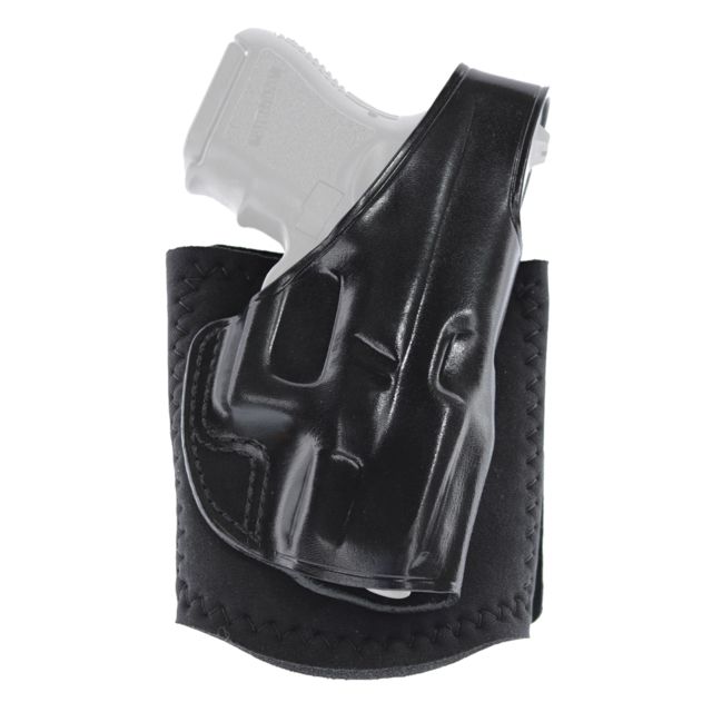 Galco Ankle Glove Leather Handgun Holster Glock 42/SIG Sauer P365 SAS Left Hand Black - Galco