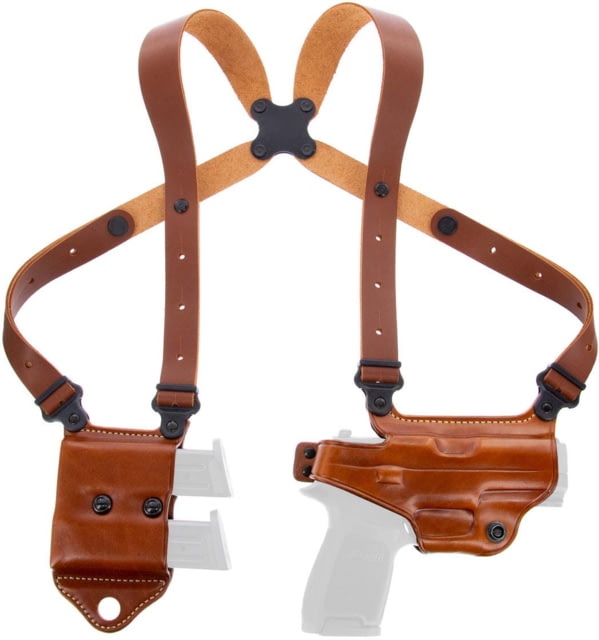 Galco Autos Miami Classic II Shoulder Systems Smith & Wesson M&P SHIELD .45 Right Hand Tan - Galco