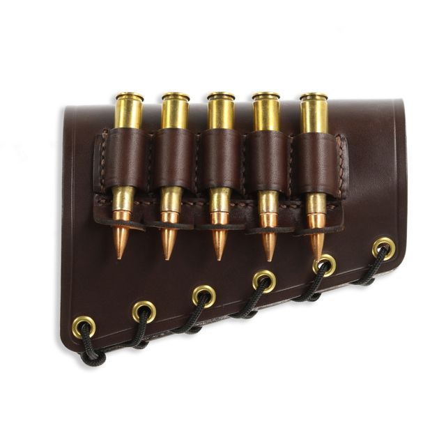 Galco Butt Cuff Left Dark Havana .308 Rifle - Galco