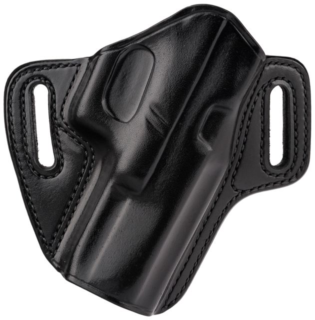 Galco Concealable Leather Belt Holster Glock 31/Glock 17/Glock 22/Ruger Security-9 Right Hand Plain Black - Galco