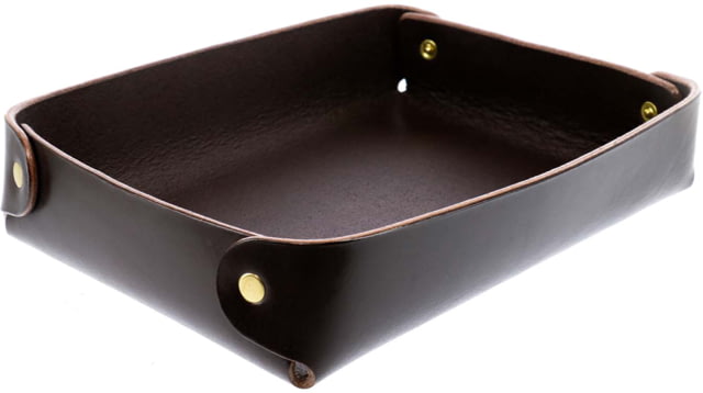 Galco EDC Rectangle Valet Tray Dark Havana - Galco