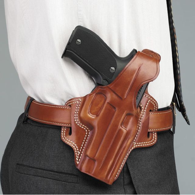 Galco Fletch High Ride Belt Leather Holster Walther PPK/S/Walther PPK/E Left Hand Black - Galco