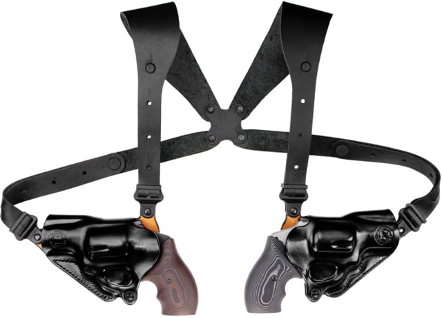 Galco Masterbilt Dual Defense Rig Premium Steerhide Shoulder Holster Charter Arms Undercover 2in S&W J Frame M36 2in S&W J Frame M60 2 1/8in S&W - Galco