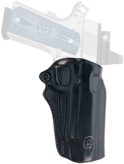 Galco Speed Master 2.0 Leather OWB Belt Holster - Autos Colt 1911 3in/Kimber 1911 3in/Springfield Armory 1911 3in Right Hand Plain Black
