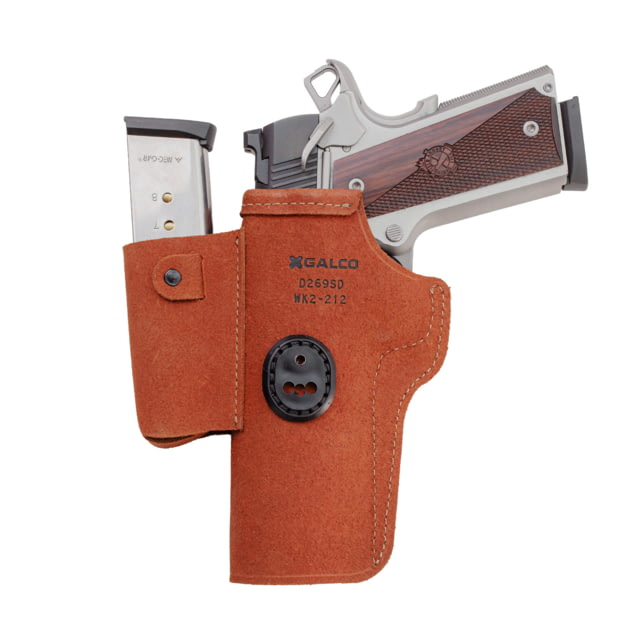 Galco Walkabout 2.0 Strongside/Crossdraw Premium Steerhide IWB Appendix Holster Colt 5in 1911 Dan Wesson 5in 1911 Natural Ambidextrous