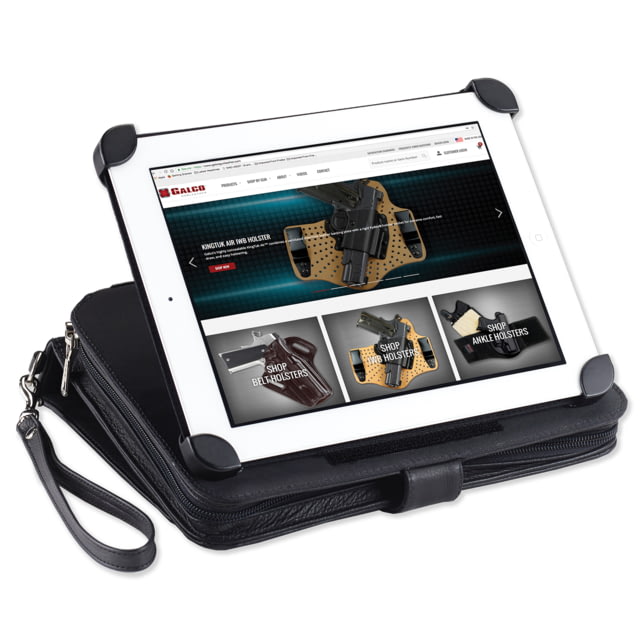 Galco Idefense Leather Holster Black Ambidextrous - Galco