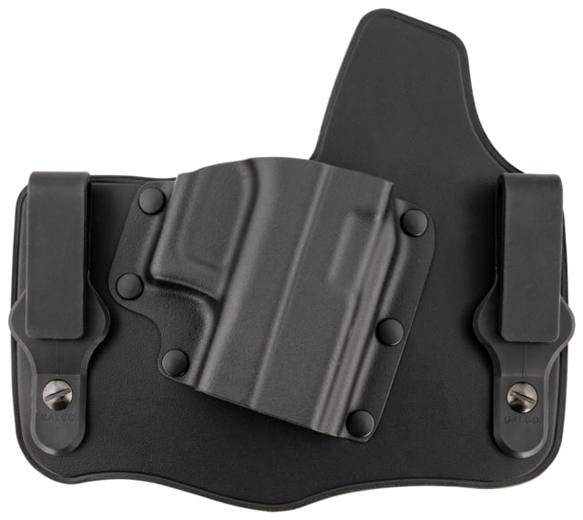 Galco Kingtuk Classic IWB Leather Holster Glock 43/43x Right UniClip/Stealth Clip Black - Galco