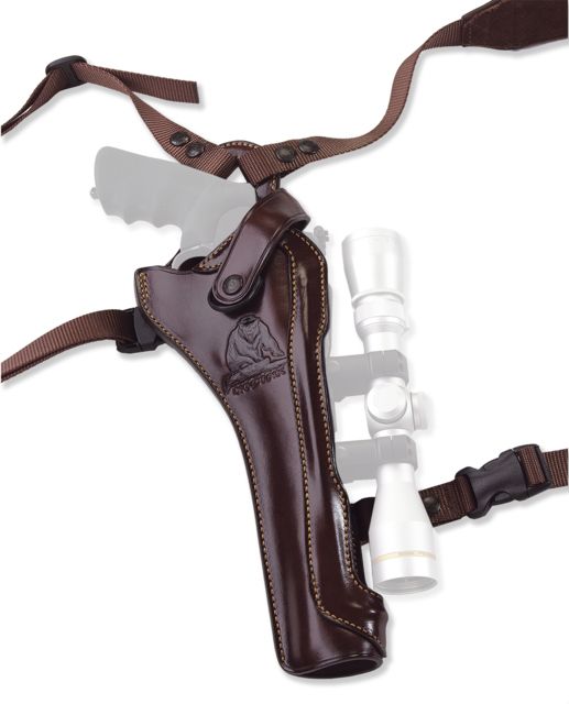 Galco Kodiak Hunter Leather Shoulder Holster Smith & Wesson Model 460 X-Frame Revolver 8.375in/Smith & Wesson Model 51 Revolver Right Hand Havana