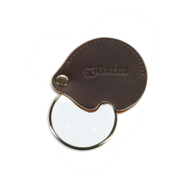 Galco Magnifying Glass Loupe With Case Dark Havana
