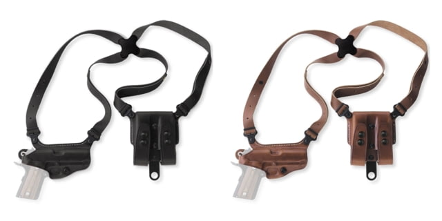 US Galco Miami Classic Shoulder Handgun System Leather Holster, Heckler & Koch USP .45 ACP, Left Hand, Plain, Tan, MC429 Tech Data