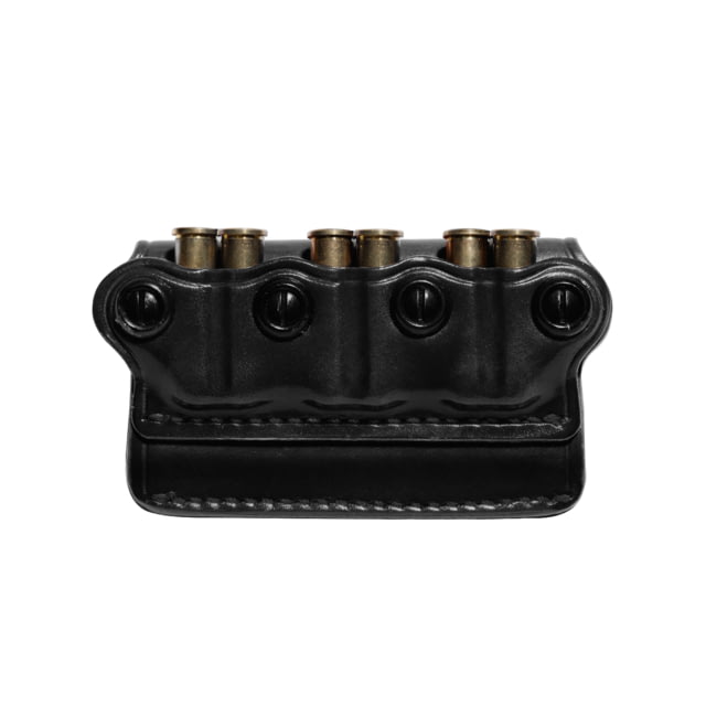 Galco Pick Six Ammo Carrier Caliber .357 Magnum Caliber .38 Special Ambidextrous Hand Black - Galco