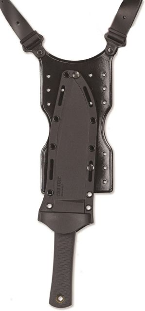 Galco Shoulder Leather Holster Universal Knife Accessory Leather Holster Black Ambidextrous - Galco