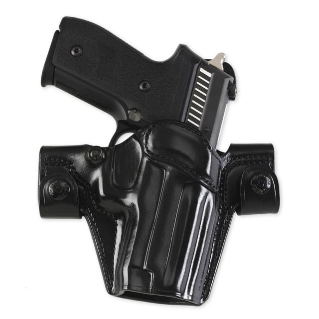 Galco Side Snap Scabbard Belt Leather Holster -Gen 2 Black Sig-Sauer P226 W/Rail Right - Galco
