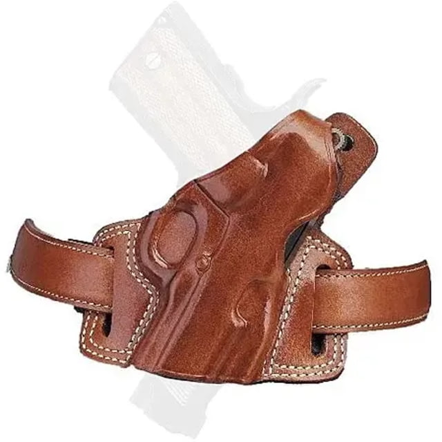 Galco Silhouette High Ride Leather OWB Belt Holster Right Hand Tan - Galco