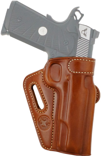 Galco Masterbilt Thunderclap Premium Steerhide OWB Belt Holster Kimber 1911 4in Springfield Armory 1911 Operator Right Hand Tan - Galco