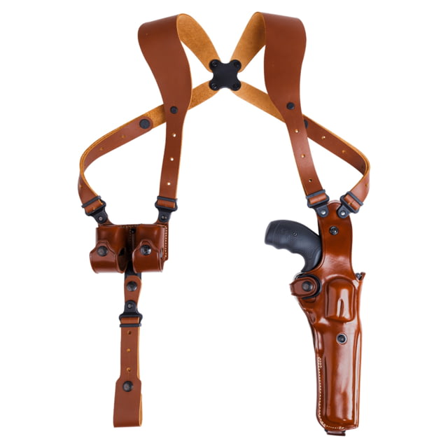 Galco VHS 4.0 Leather Shoulder Holster System Smith & Wesson N Frame M29/629 6 1/2in Ambidextrous Hand Tan