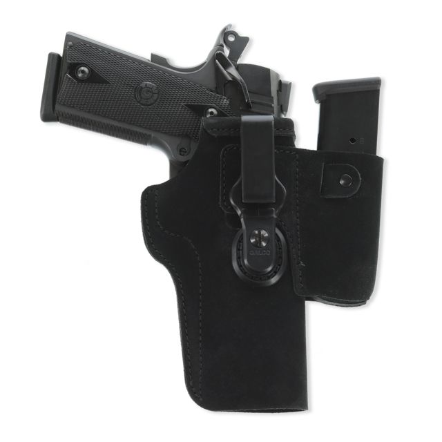 Galco Walkabout 2.0 LWB Leather Holster Glock 26/Glock 27/Glock 33 Ambidextrous Premium Centercut Steerhide Black - Galco