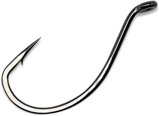 Gamakatsu Fishing Hook Needle Point Wide Gap All Purpose Ringed Eye NS Black Size 8 10 per Pack