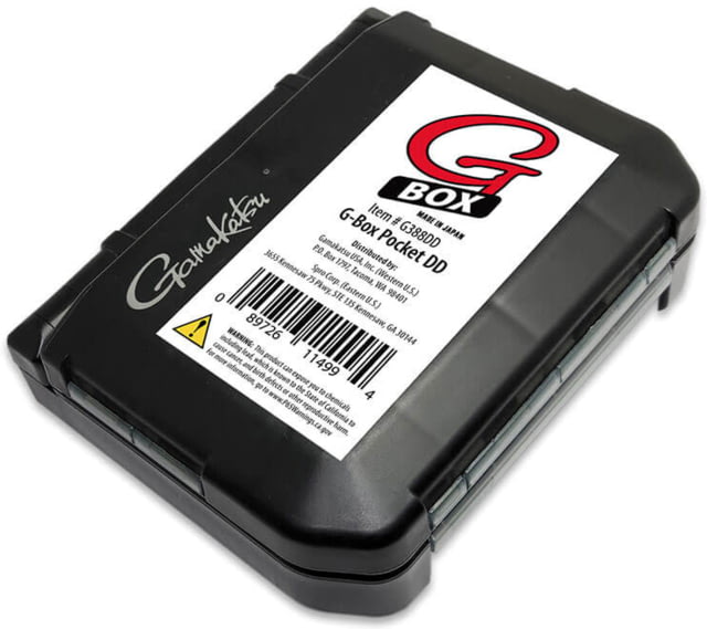 Gamakatsu G-Box Pocket 388Dd Black 4.8"x3.4"x1.3"