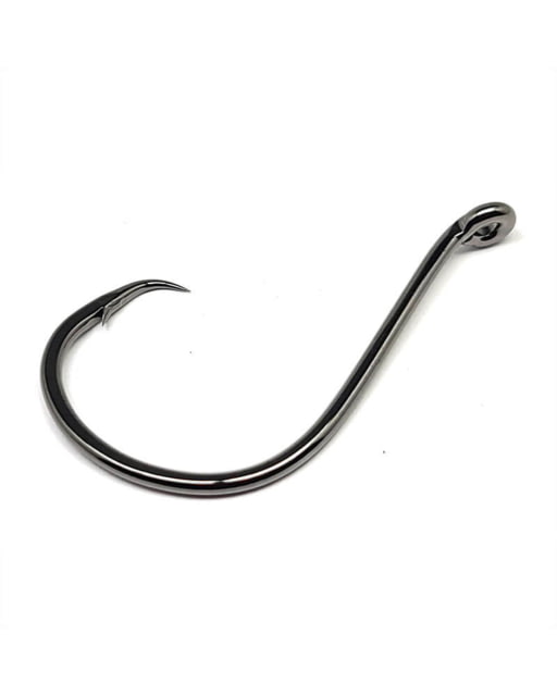 Gamakatsu Octopus Circle Offset-Point Nano Alpha Fishing Hook Size 1/0 Black