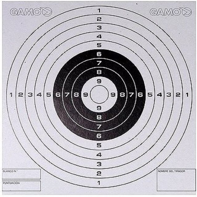 Gamo Air Rifles Paper Targets Bullseye 100 Pack - Gamo