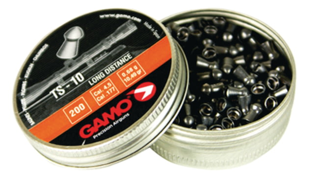 Gamo .177 Caliber TS-10 Long Distance Lead Pellets 200 Clampack - Gamo