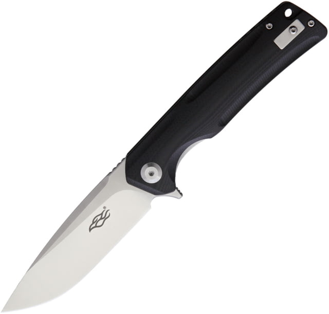 Ganzo Knives Firebird Linerlock Black Folding Knife 3.5" satin finish D2 tool steel blade Black G10 handle - Ganzo Knives