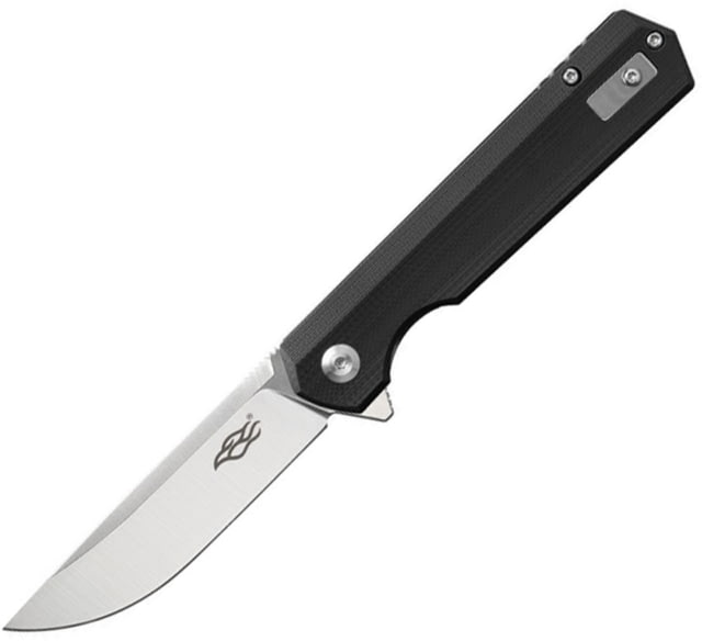Ganzo Knives Firebird Linerlock Black Folding Knife 3" satin finish D2 tool steel blade Black G10 handle - Ganzo Knives