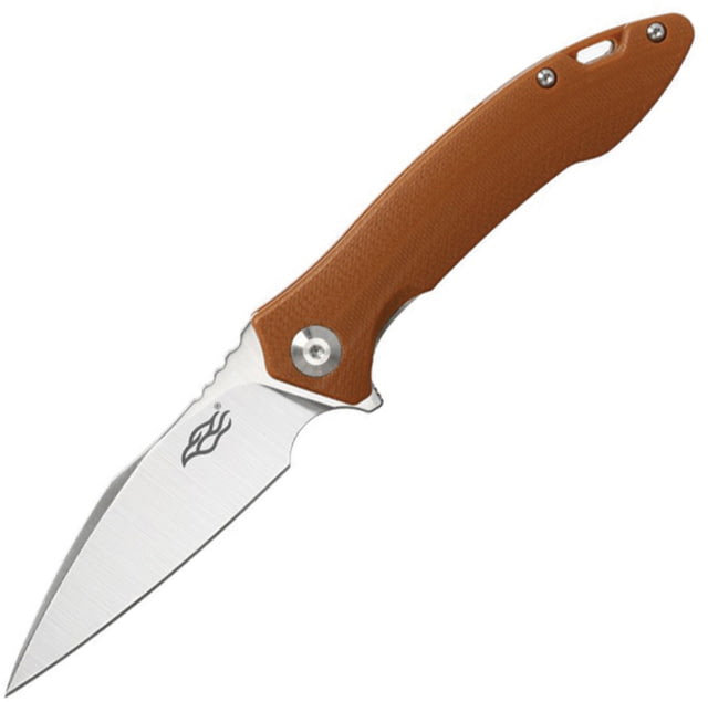 Ganzo Knives Firebird Linerlock Brown Folding Knife 3.13" satin finish D2 tool steel blade Brown G10 handle - Ganzo Knives