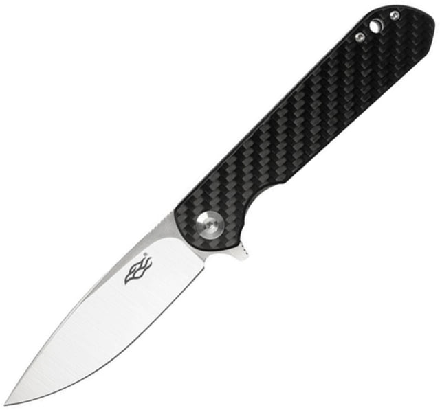Ganzo Knives Firebird Linerlock CF Folding Knife 3.5" satin finish D2 tool steel spear point blade Carbon fiber handle - Ganzo Knives