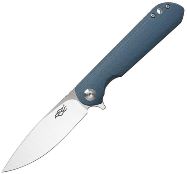 Ganzo Knives Firebird Linerlock Gray Folding Knife 3.5" satin finish D2 tool steel spear point blade Blue-Gray G10 handle - Ganzo Knives