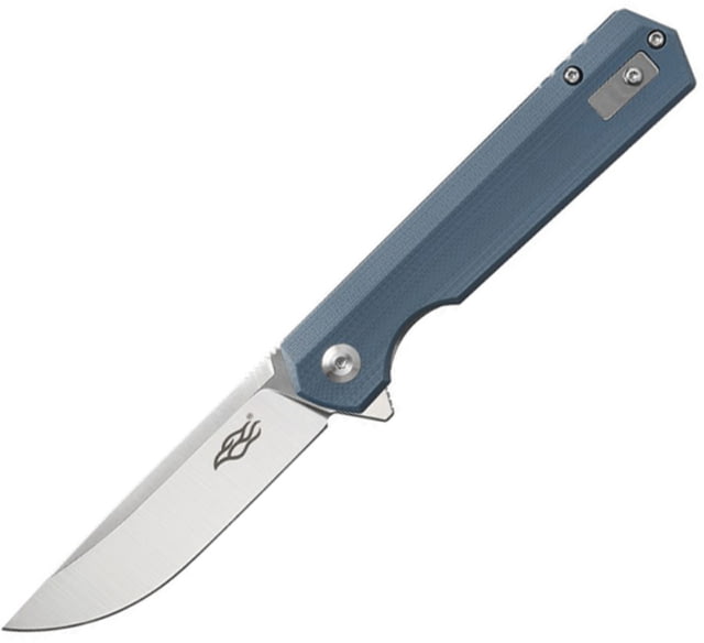 Ganzo Knives Firebird Linerlock Gray Folding Knife 3" satin finish D2 tool steel blade Blue-Gray G10 handle - Ganzo Knives