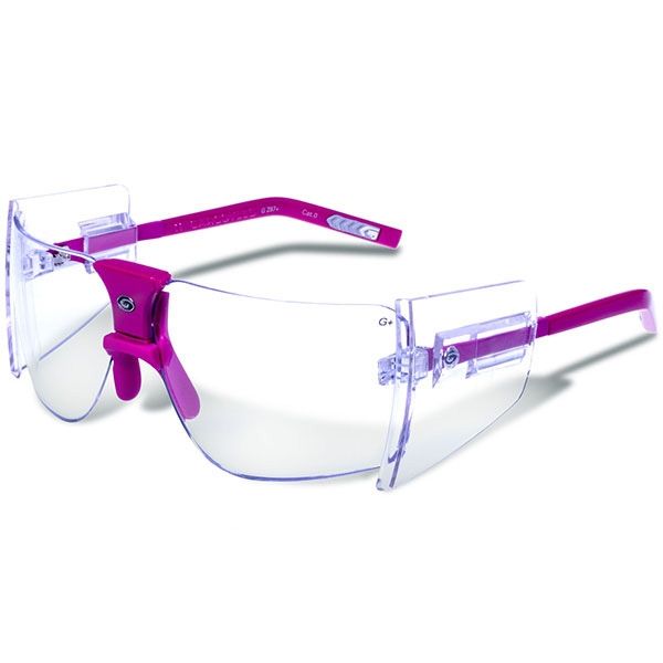 Gargoyles 85s Sunglasses w/ Fuschia Frame Clear Lens GAR - Gargoyles