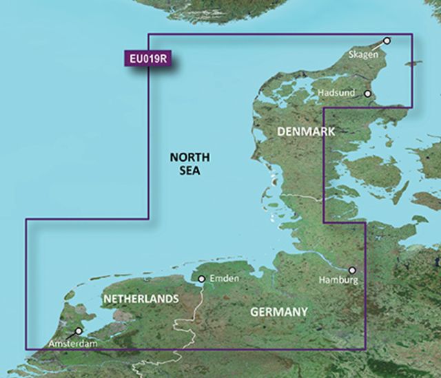 Garmin BlueChart g2 Alborg to Amsterdam v2010.5-v12 microSD Card w/SD Adapter - Garmin