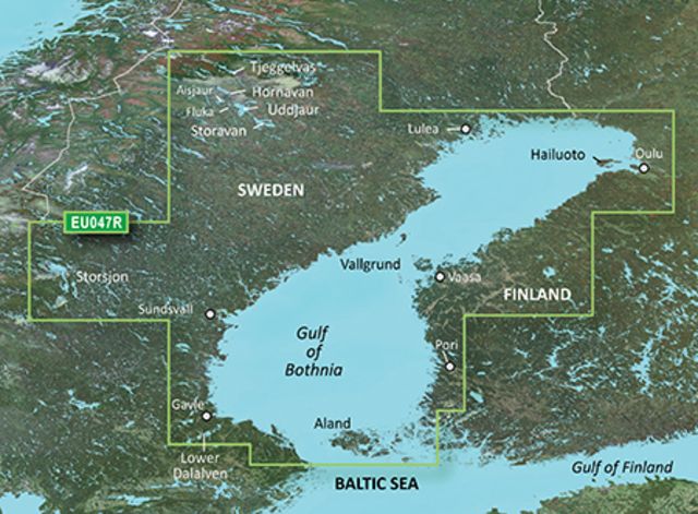 Garmin BlueChart g2 Gulf of Bothnia Kalix to Grisslehamn v2010.5-v12 microSD Card w/SD Adapter - Garmin